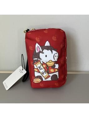 Lesportsac Get Rich Series Horse Wristlet Clutch NWT